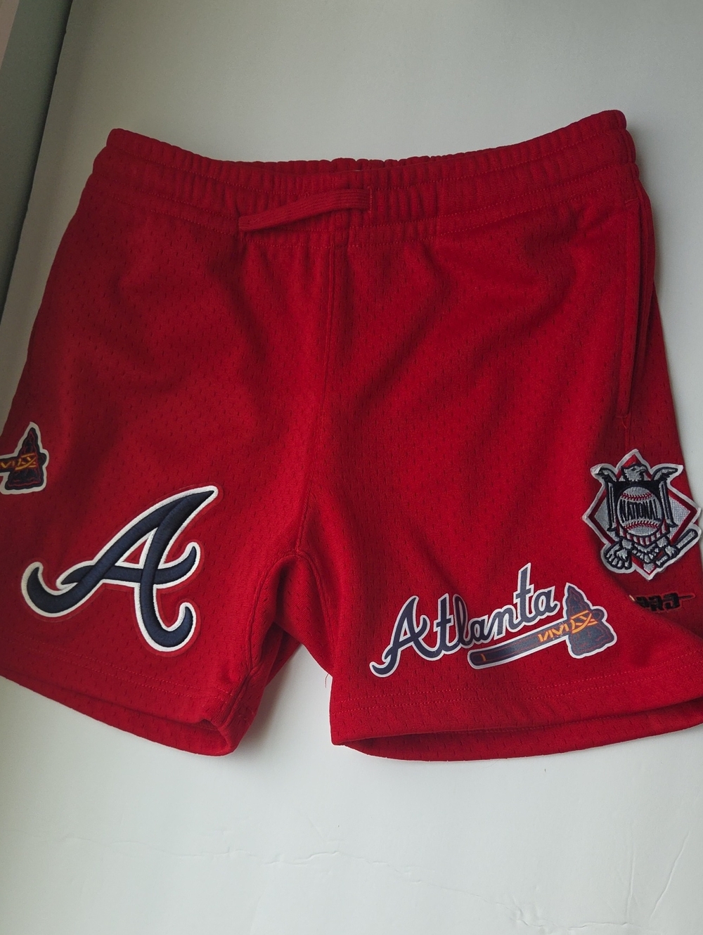 Atlanta Braves Red Kids Athletic Shorts